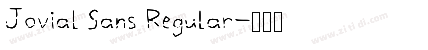 Jovial Sans Regular字体转换